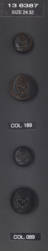Crest button 136387