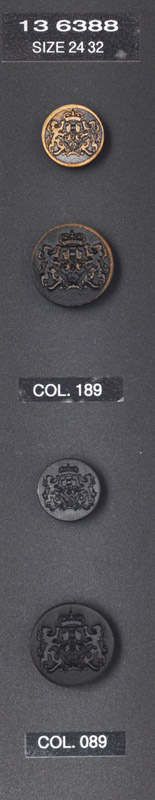 Crest button 136388