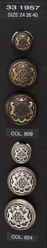 Crest button 331957