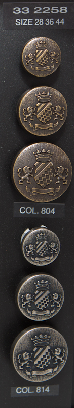 Crest button 332258