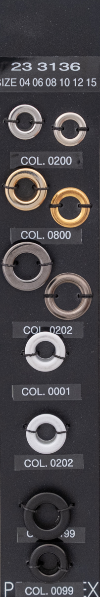 Others: eyelet, d-ring, hangers, patches, accessories 233136