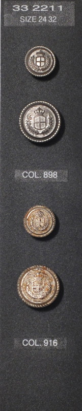 Crest button 332211